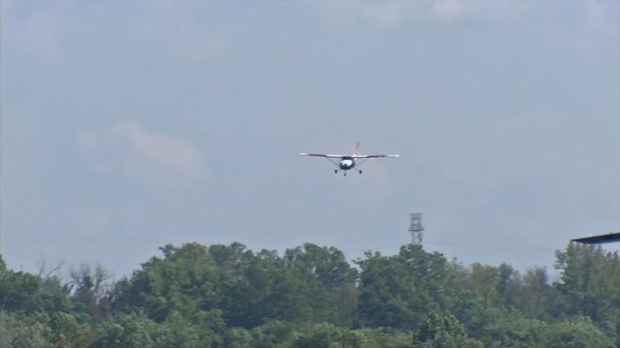 Southern Indiana's Civil Air patrol plane in the air