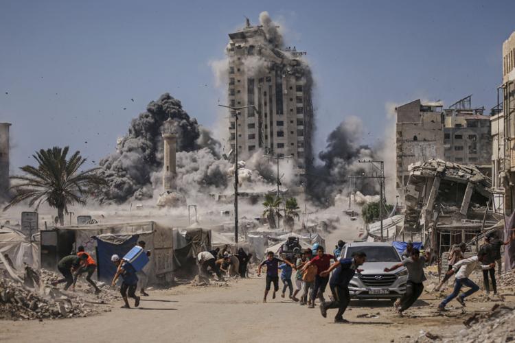 Israel strikes high-rise building in Gaza