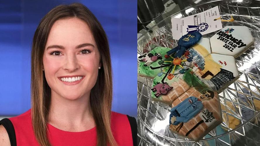 WDRB Reporter Lexie Ratterman and Kentucky State Fair blue ribbon-winning cookies
