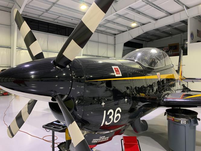 Thunder Air Show 2019 plane in hangar