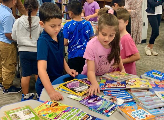Kids get free books from Addie/Baylor Foundation - 9.14.23