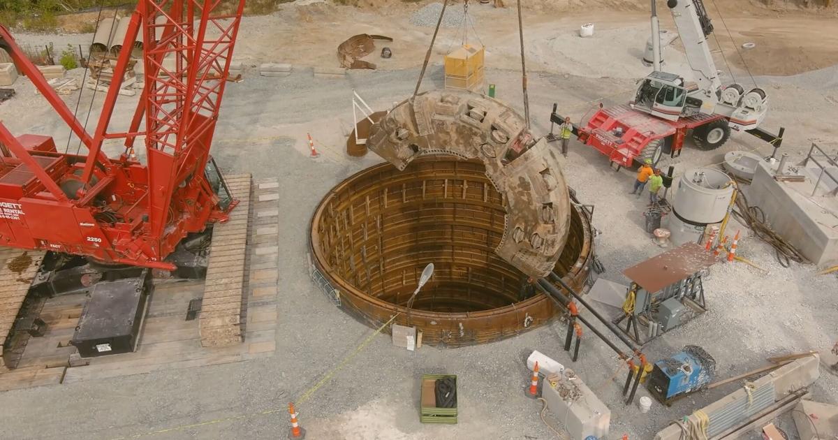 Louisville sewer district begins dismantling giant tunnel boring ...