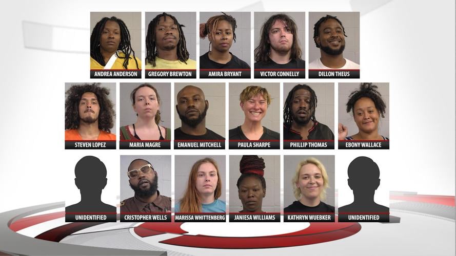 17 arrested at protests