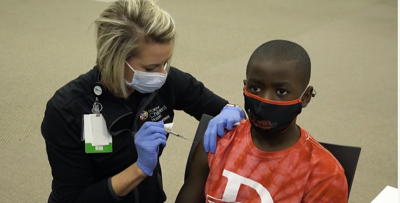 Kid receives vaccination with Norton Healthcare