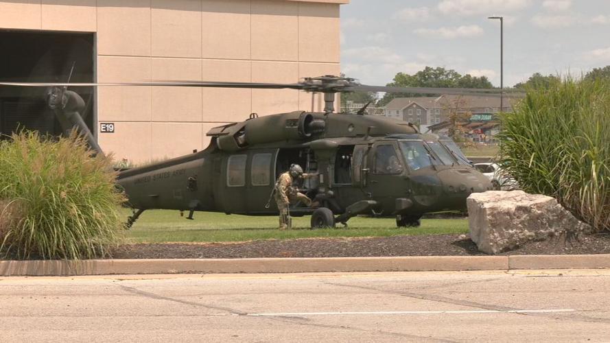 Black Hawk helicopter at Kentucky Expo Center
