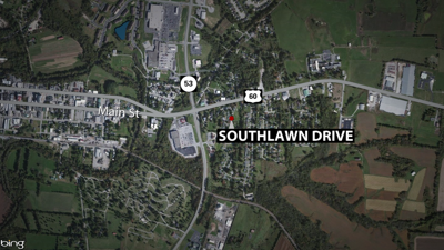 Southlawn Drive shooting map