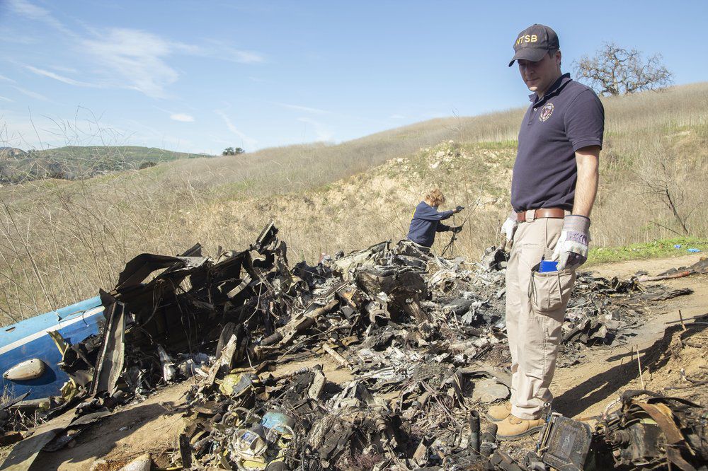 Wreckage As Part Of The NTSB's Investigation Of A Helicopter Crash Near ...