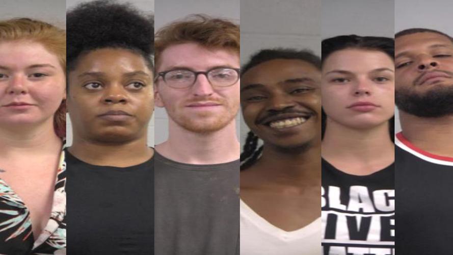 Some of the protesters arrested by LMPD on the night of Tuesday, June 30, 2020