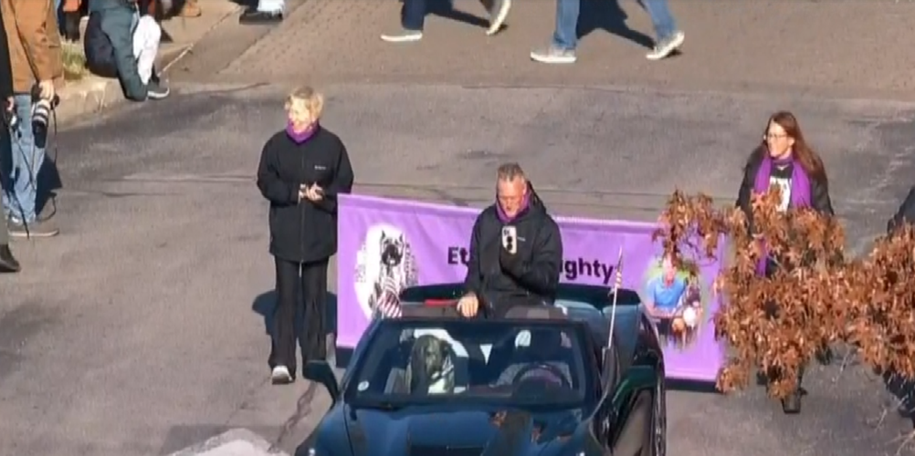 Ethan the Dog in Beshear inauguration parade