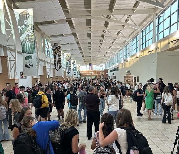 Students head back to Floyd Central High School on 7.31.24