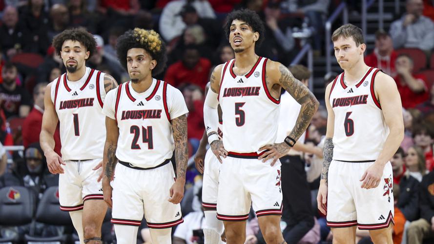 Louisville basketball players