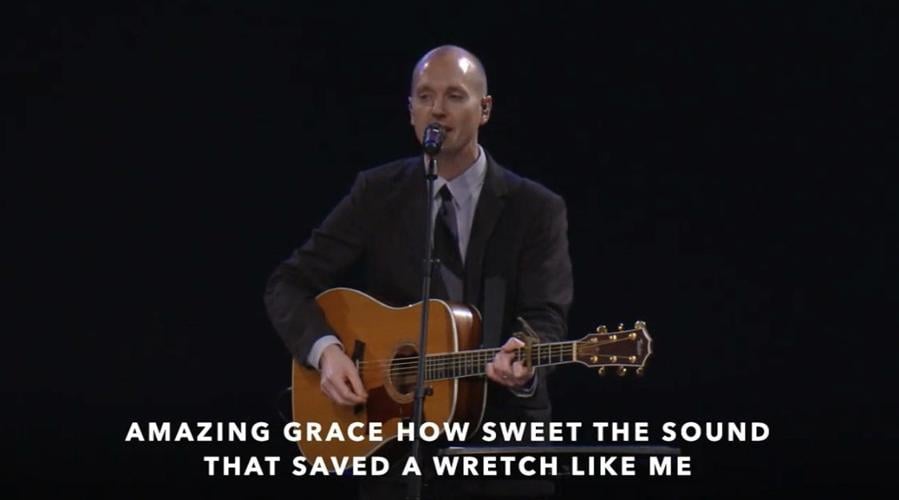 Amazing-Grace lyrics with singer