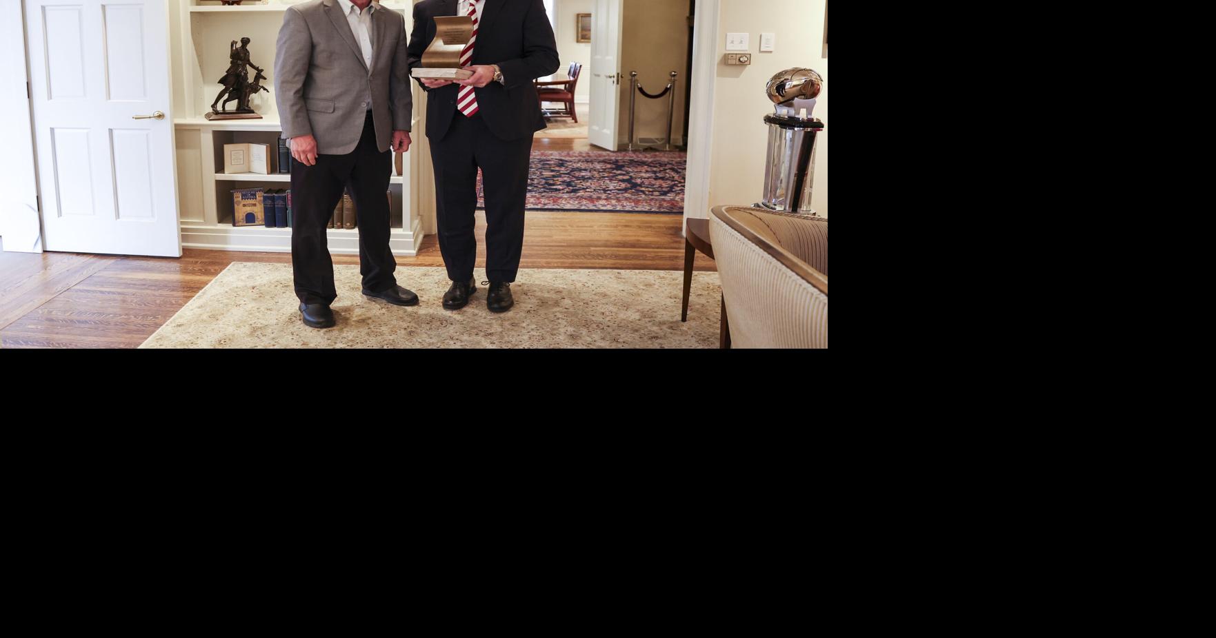 Gov. Mike Braun honors IU coach Curt Cignetti with Indiana’s top honor