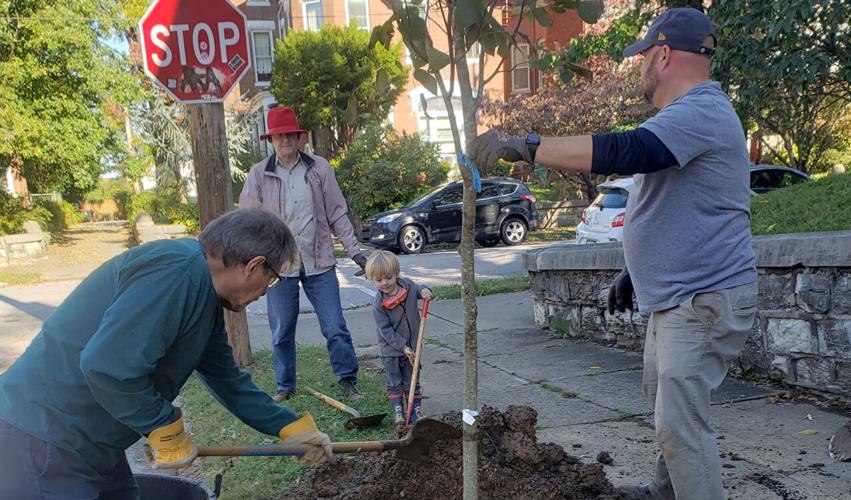 Tyler Park residents plant trees