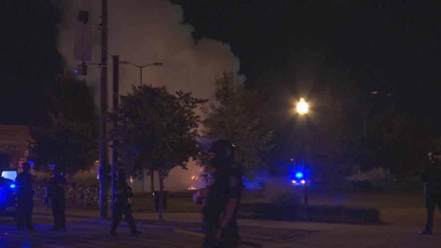 Smoke from car fire near Fourth and Breckinridge 9/27/20