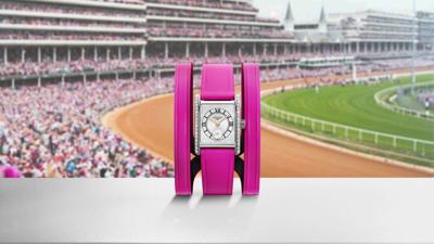 Longines pink Derby 150 watch