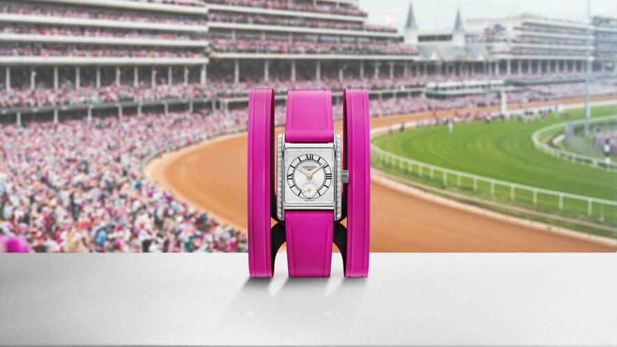 Longines pink Derby 150 watch