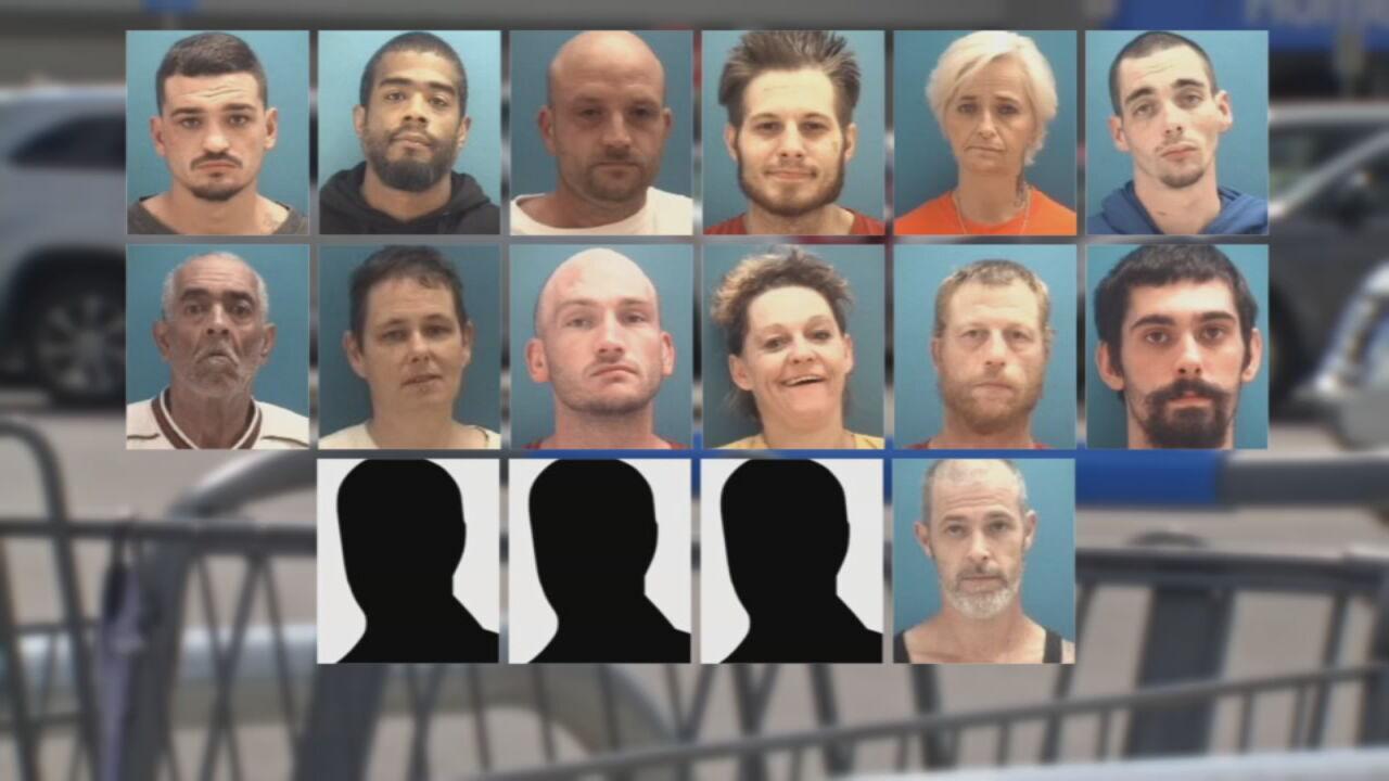 Southern Indiana police arrest 16 people in undercover shoplifting