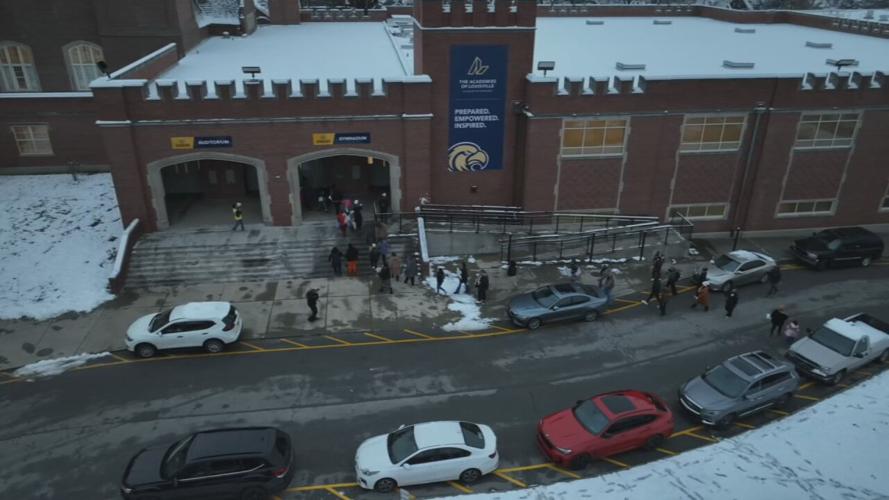 King Elementary School rally 12-3-25