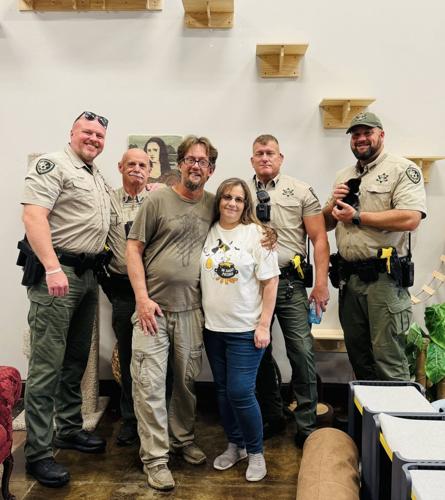 IMAGES | Deputy Rees Visits Cat Café with Rescued Kittens