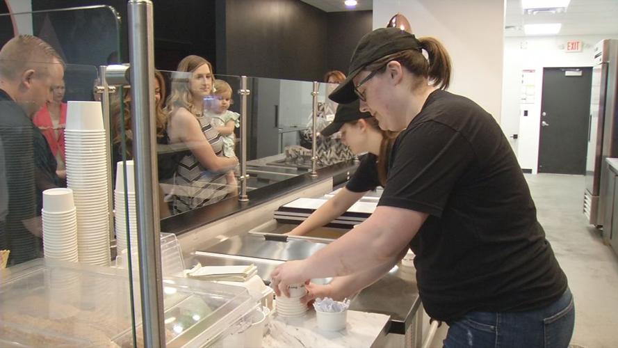 Customers wait on orders at Liège & Dairy