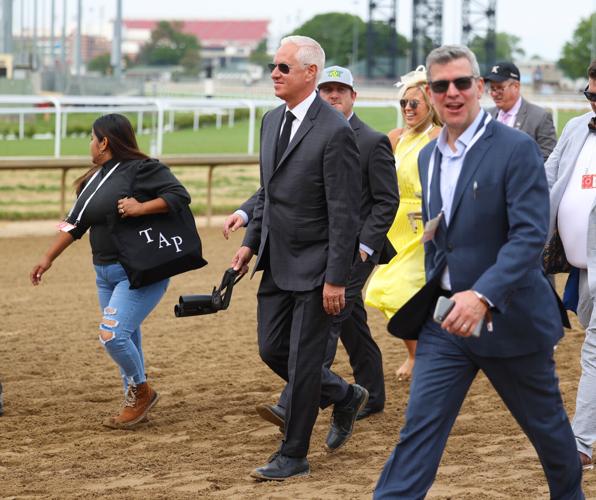 Todd Pletcher walks at Churchill Downs.JPG