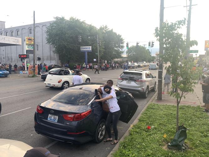 26th and Broadway before curfew, protests 6-1-20