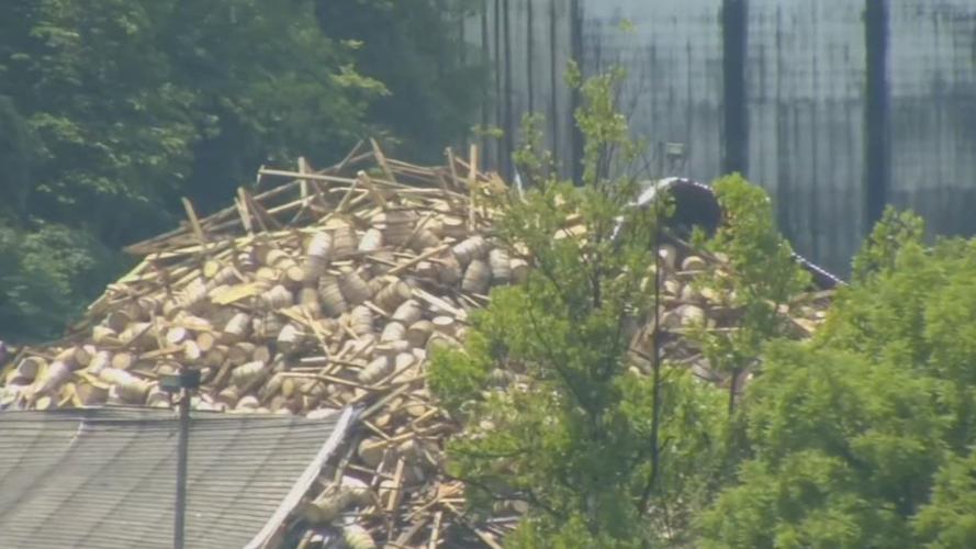 Bardstown officials believe bourbon spillage is contained after second warehouse collapse
