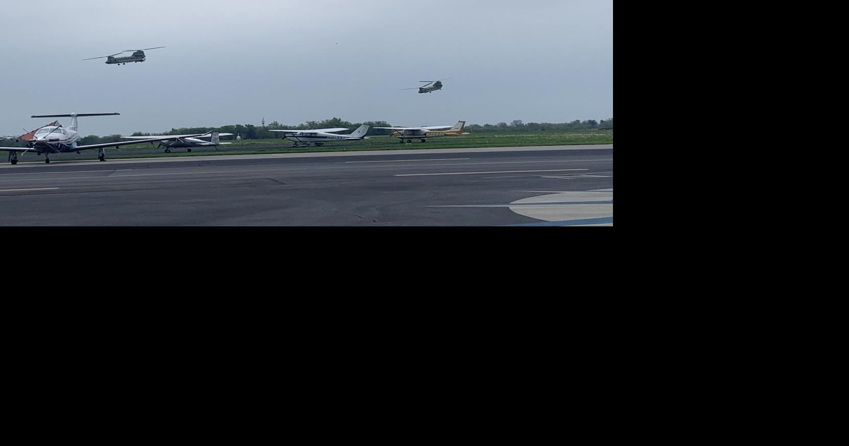 Planes fly over Bowman Field during Thunder Over Louisville air show