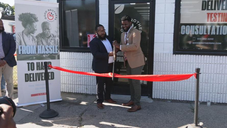 Good Brothers Pharmacy ribbon-cutting