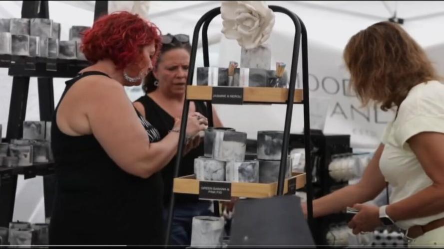 Customers at Norton Commons Art Festival