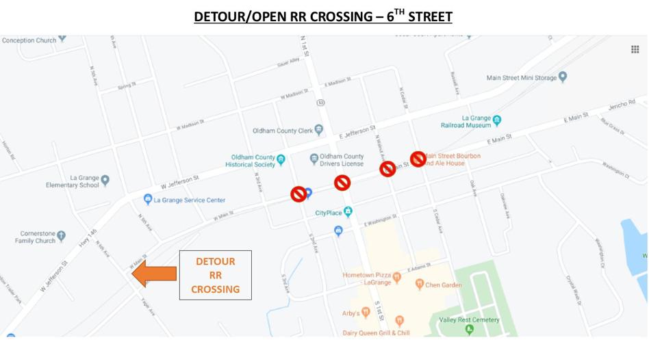 crossing detour