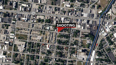 Map of East Jacob Street shooting