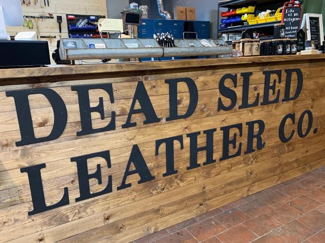 The Dead Sled Leather Company (sign)