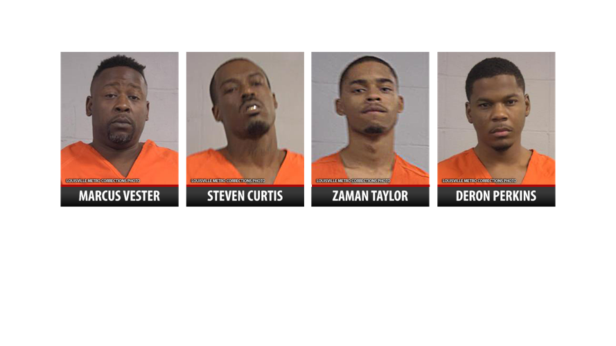 Zaman Taylor, Steven Curtis, Deron Perkins and Marcus Vester