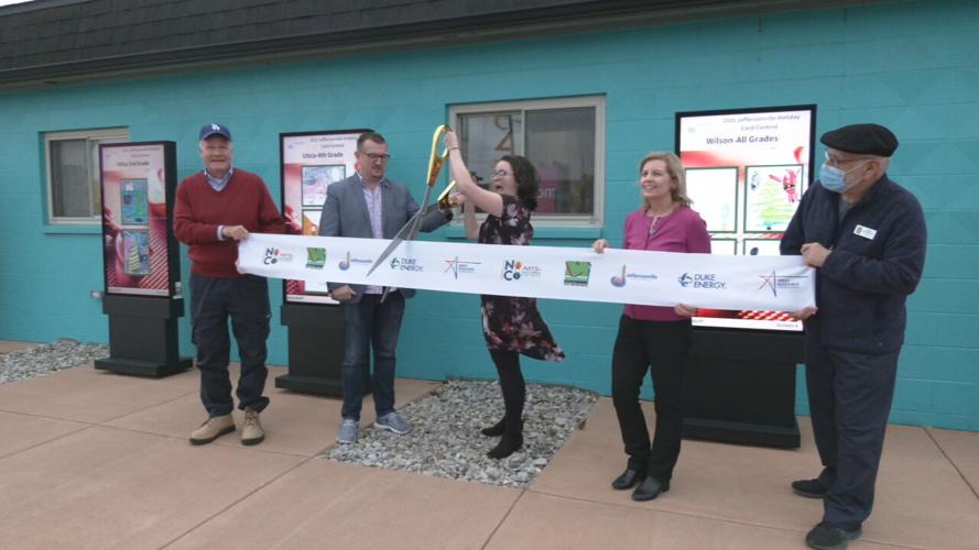 Jeffersonville outdoor art display at NoCo