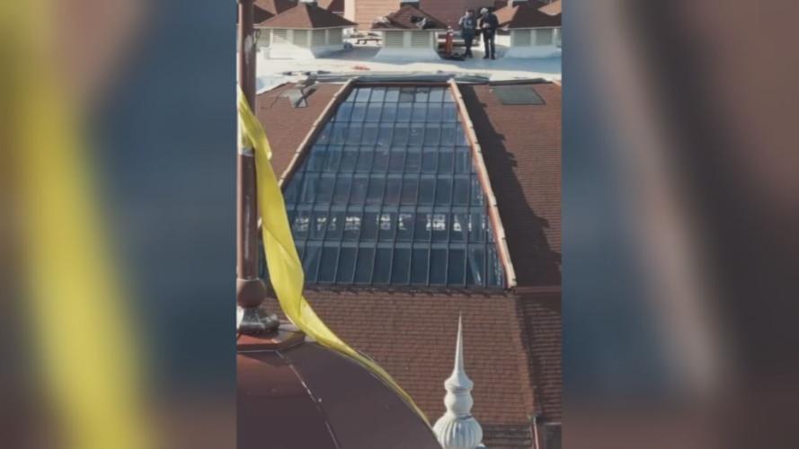 West Baden Springs Hotel atrium repairs 1-12-24