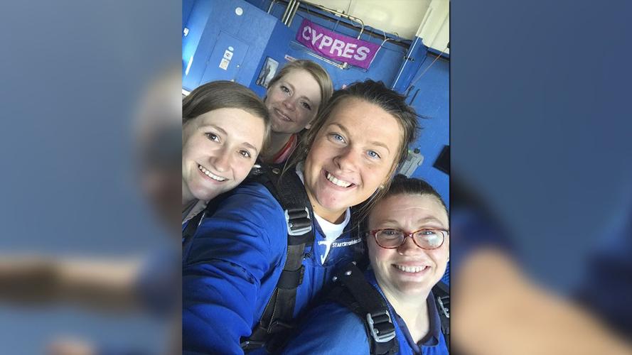 Shelby County teachers go skydiving (Sept. 2019)