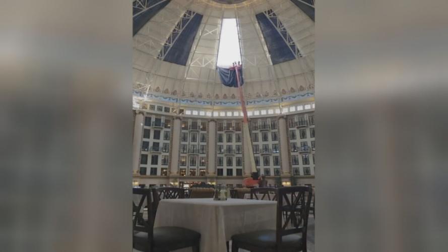 West Baden Springs Hotel atrium repairs 1-12-24