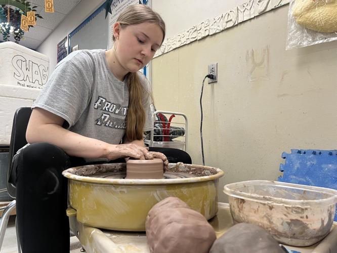 Emily Riddle, a junior at Providence High School in Clarksville, Indiana