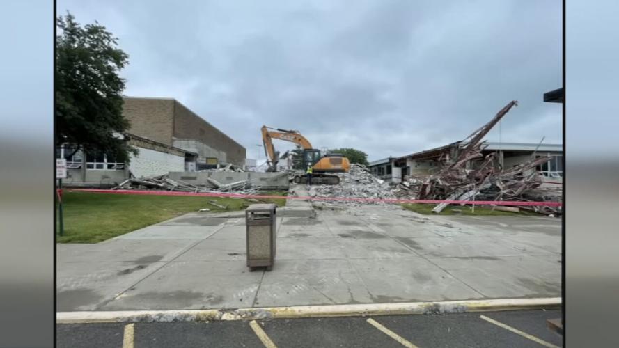 Crews demolish part of Silver Creek High School