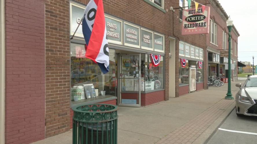 Heuser Hardware in downtown Jeffersonville