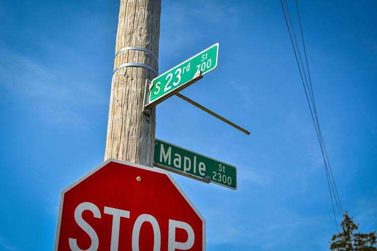 The intersection of South 23rd Street and Maple Street in Louisville's California neighborhood