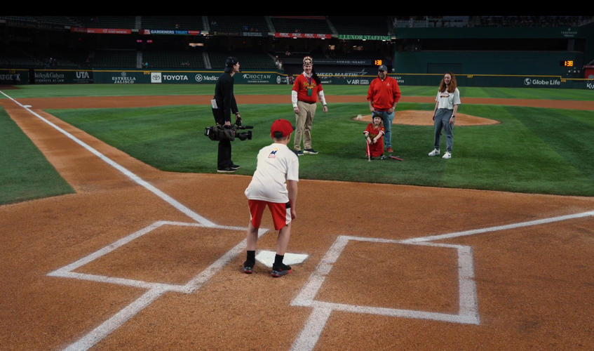 Kosair for Kids All Star baseball first pitch throw Rory McGrath 2-14-25