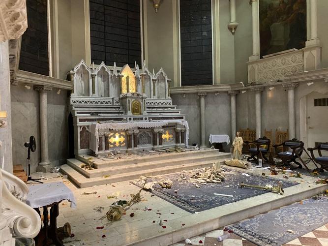 St. Martin Vandalized