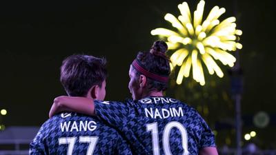 Wang Shuang and Nadia Nadim
