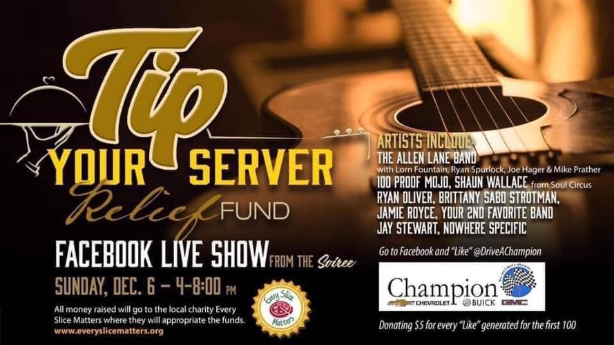 "Tip Your Server" concert flyer