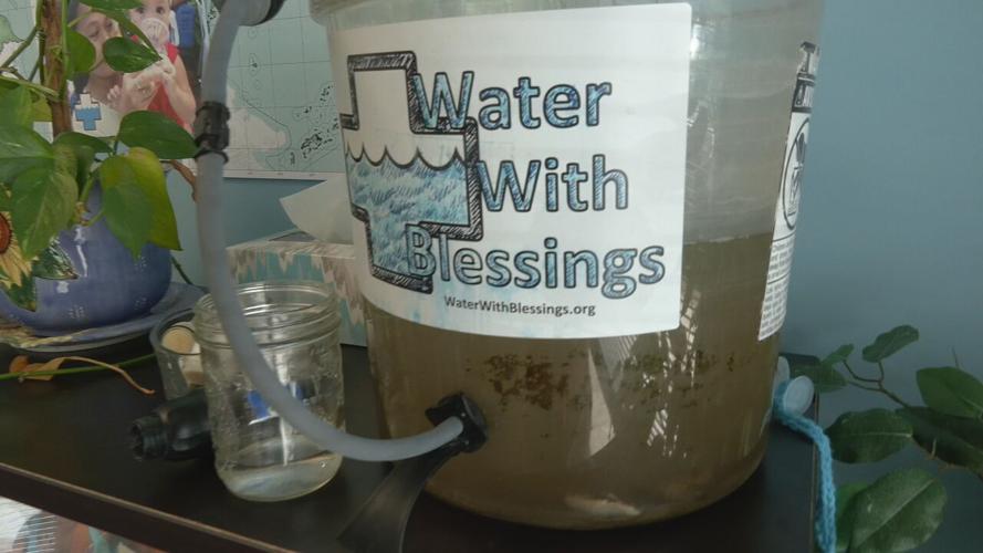 Water With Blessings team members in Haiti working to distribute filters after earthquake