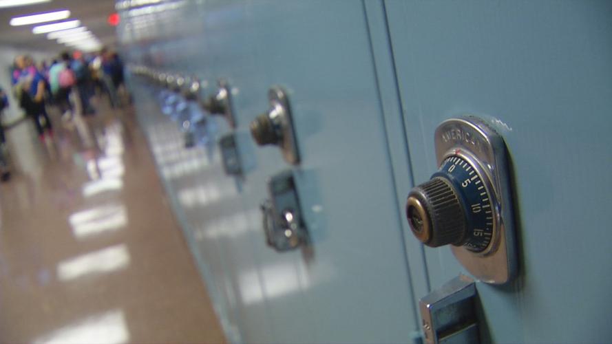 School lockers, hallway (generic)