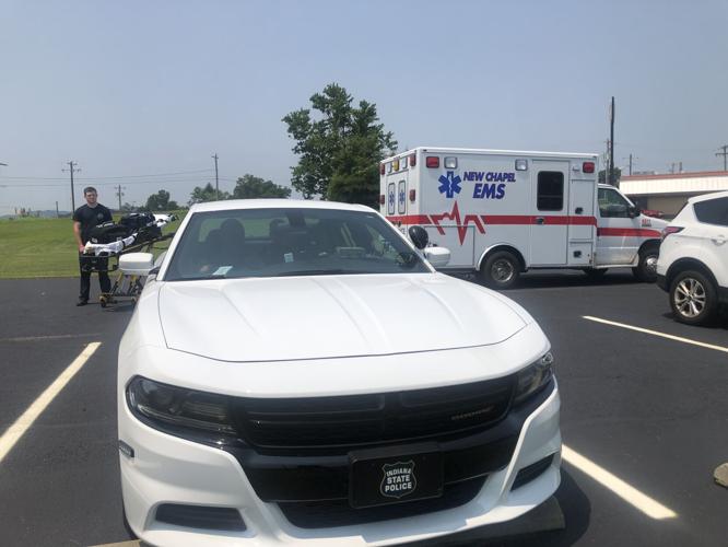EMS standing by during hot car demonstration